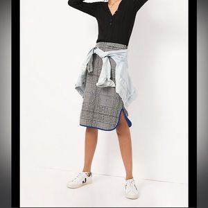 Anthropologie Maeve Ellie Plaid Midi Skirt (Petite)
